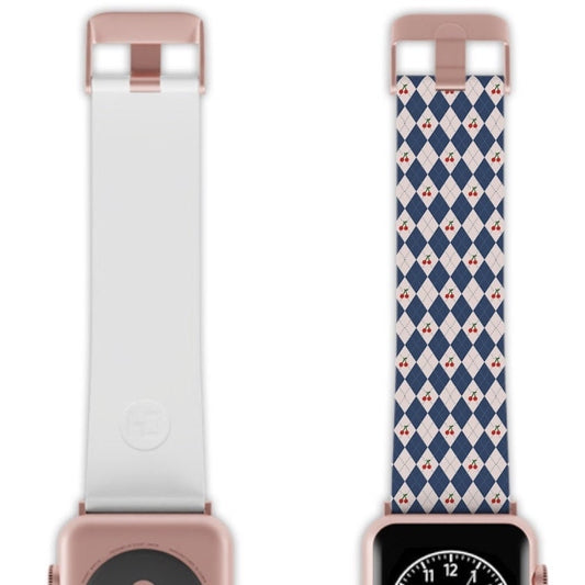 Argyle Apple Watch Band Series 9/8/7/6/5/4/3/2/1/SE/Ultra, Applewatch Band 38 40mm, Apple WatchBand 42 44mm, Elastomer Watch Strap