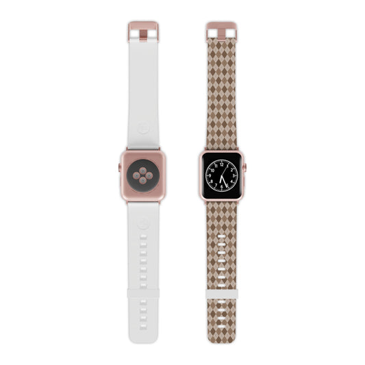 Argyle Apple Watch Band Series 9/8/7/6/5/4/3/2/1/SE/Ultra, Applewatch Band 38 40mm, Apple WatchBand 42 44mm, Elastomer Watch Strap