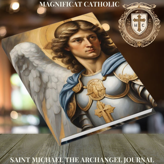 Saint Michael the Archangel Journal, Planner Notebook, Ruled Pages Notebook, Project Planner Notebook, Handmade Notebook, Gift for Him