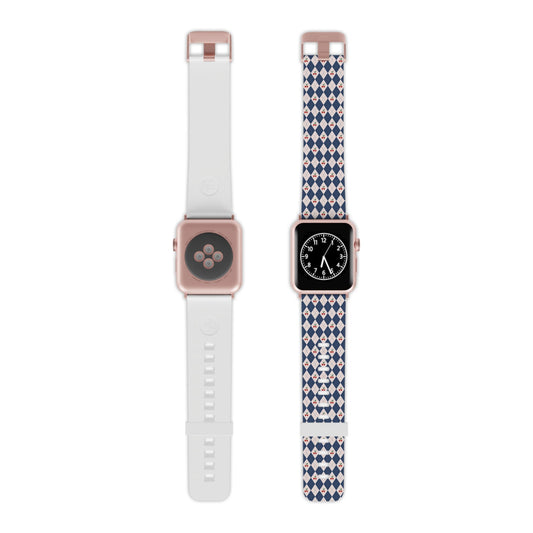 Argyle Apple Watch Band Series 9/8/7/6/5/4/3/2/1/SE/Ultra, Applewatch Band 38 40mm, Apple WatchBand 42 44mm, Elastomer Watch Strap