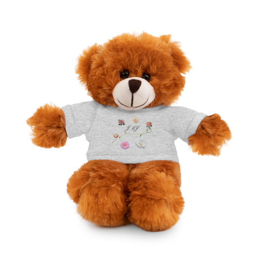 Adorable Stuffie with Catholic JMJ Tee, Stuffed Animals for Kids, Cute Plushies, Gifts for Children, Lovies for Kids 3+, Presents for Child