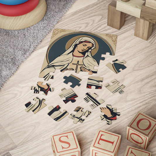 Blessed Virgin Mary Kids Puzzle, 30-Piece Children Jigsaw Puzzle, Catholic Gifts for Toddlers