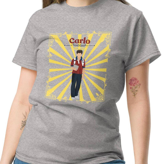 Blessed Carlo Acutis Tee, Catholic Boys T-Shirt, Catholic Women's Shirt, Saint Carlo Acutis, Gift for Catholic Kids, Wives, Husbands