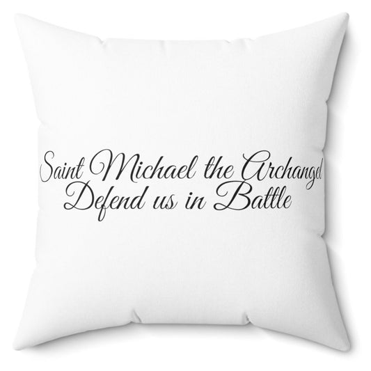 Indoor Square Throw Pillows, Saint Michael the Archangel-Themed Pillow, Decorative Accent Pillow, Modern Decorative Pillows
