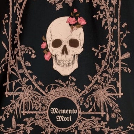 Magnificat Catholic Memento Mori Tee, Graphic Catholic T-Shirt, Skull Shirt