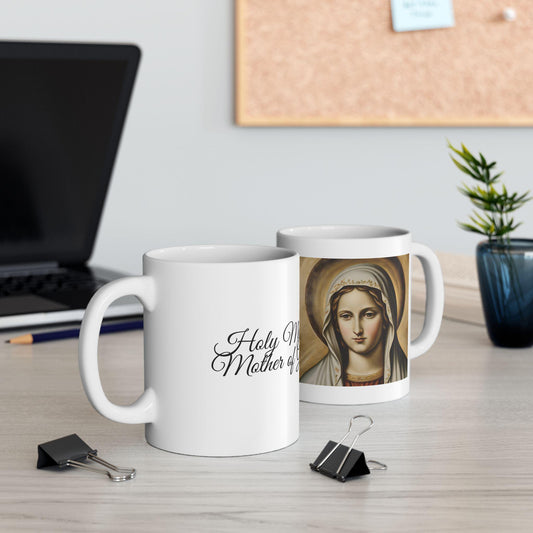 Blessed Virgin Mary Coffee Mug, Catholic Coffee Mug, Saints Mug, Catholic Mom Present
