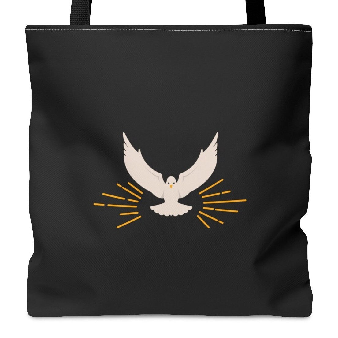 Miraculous Medal Tote Bag, Miraculous Medal of Our Lady, Retro Catholic Totes, Marian Tote Bag, Vintage Style Daily Bag, Canvas Tote Bag