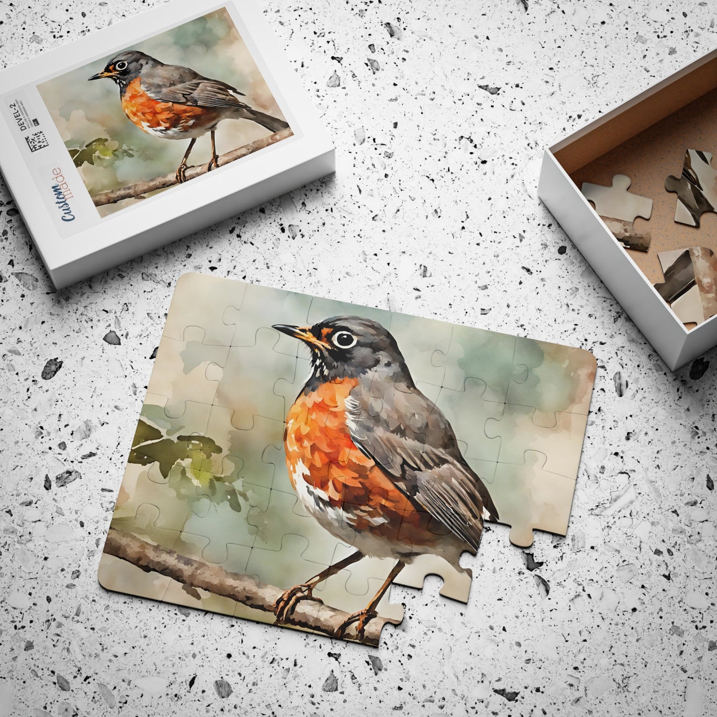 American Robin Kids Puzzle, 30-Piece Children Jigsaw Puzzle, Wholesome Gifts for Toddlers