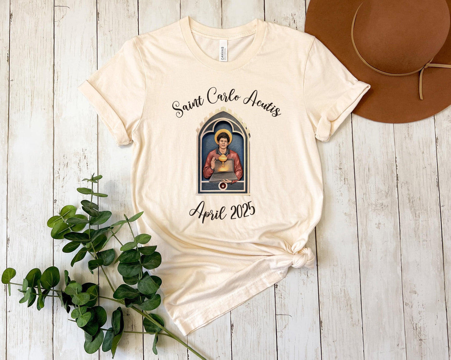 Saint Carlo Acutis T Shirt - Unisex Tee for Catholic Youth, Gift for Catholic Kids, Catholic Clothing, Memorial Shirt, Canonization Apparel