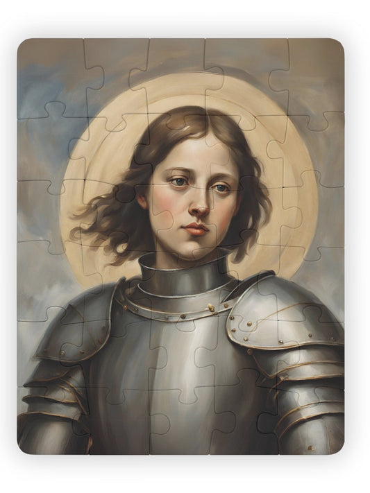 Saint Joan of Arc Kids Puzzle, 30-Piece Children Jigsaw Puzzle, Catholic Gifts for Toddlers