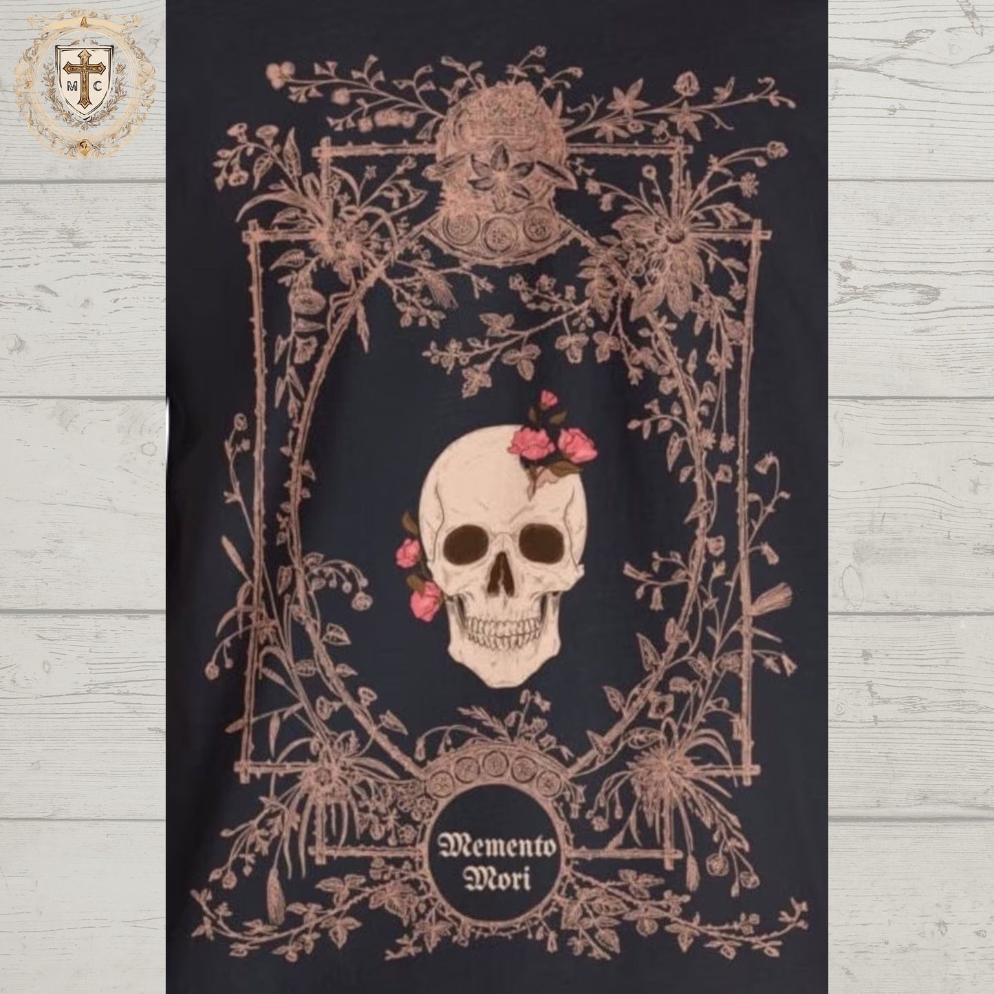 Magnificat Catholic Memento Mori Tee, Graphic Catholic T-Shirt, Skull Shirt