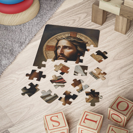 Jesus Crown of Thorns Kids Puzzle, 30-Piece Children Jigsaw Puzzle, Catholic Gifts for Toddlers