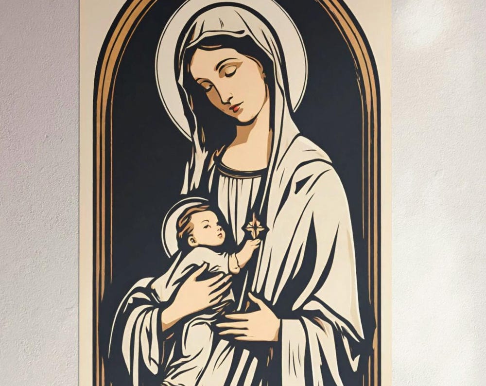 Vintage Mother of God Poster