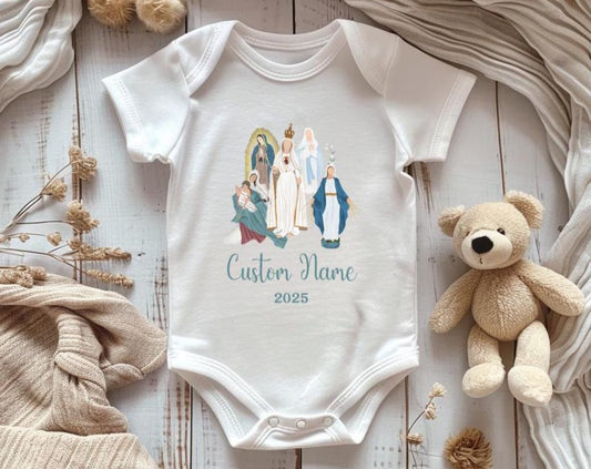Custom Catholic Baby Announcement Tee